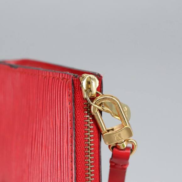 LOUIS VUITTON Epi Pochette Accessoires Accessory Pouch Red M52987 Auth bs19522 - Picture 10 of 16